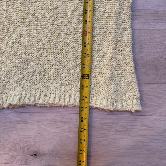 VNG David Brett Inc. Butter Yellow Open Knit Dress SZ L Beach Cover Vacation - Picture 7 of 7